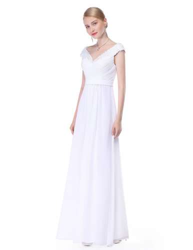 Womens Long Bridesmaid Dress Cap Sleeve Evening Formal Dresses 08633 Ever Pretty Black Friday Deals